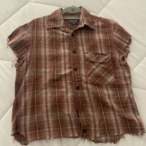 Cut off button up ($2 with purchase of other item)